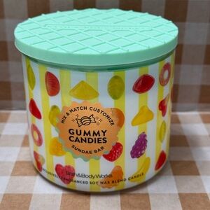 NEW B&BW Gummy Candies Limited Edition Sundae Bar 3 wick candle